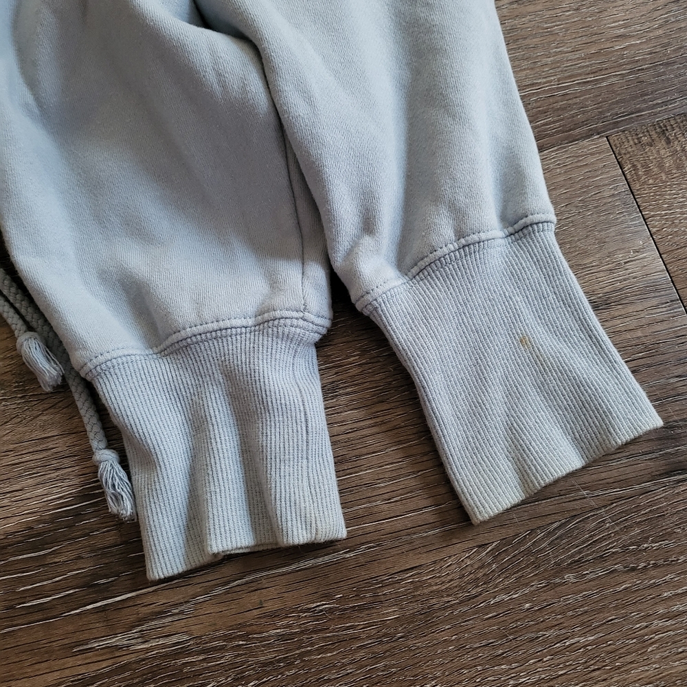 🎒🩵Cropped Fleece Drawstring Hoodie🎀 - Picture 4 of 5